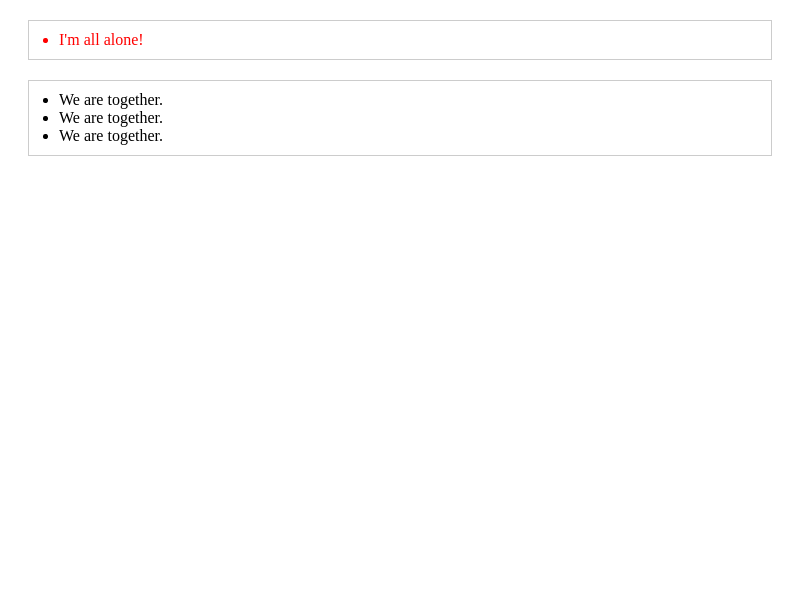Browser Preview of ONLY-OF-TYPE